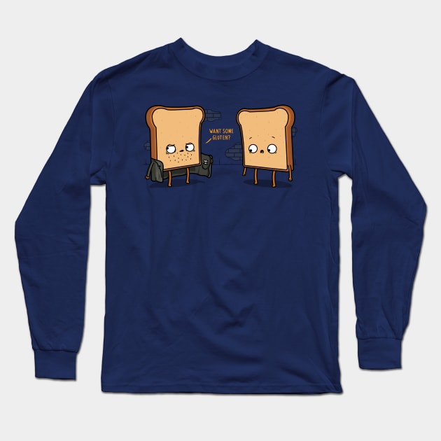 Gluten Pusher! Long Sleeve T-Shirt by Raffiti